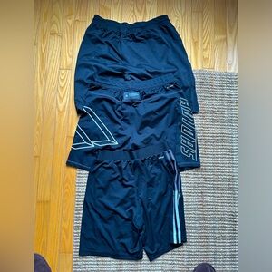3 pairs of adidas black shorts (size m men’s)